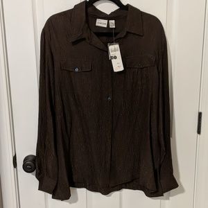 Chicos Size 3 Button Down Blouse